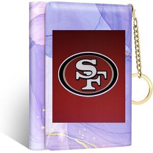 NWT. 🏈 SF 49ers Credit Card Wallet Slim Wallet with 7 Card Slots & ID Window.